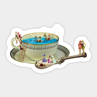 Flappers on my tea cup Sticker